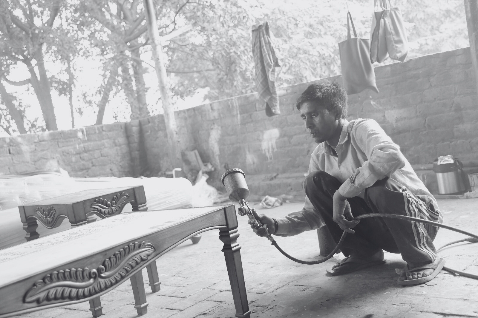 Furniture workshop and craftsman