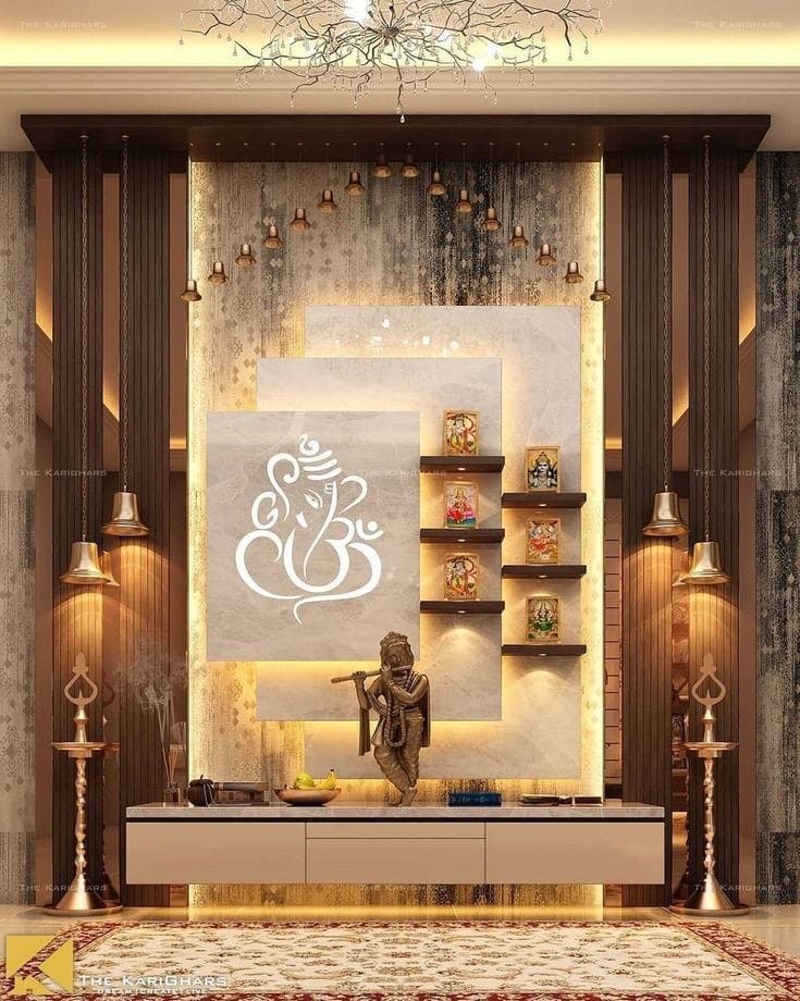 Luxury handcrafted mandir