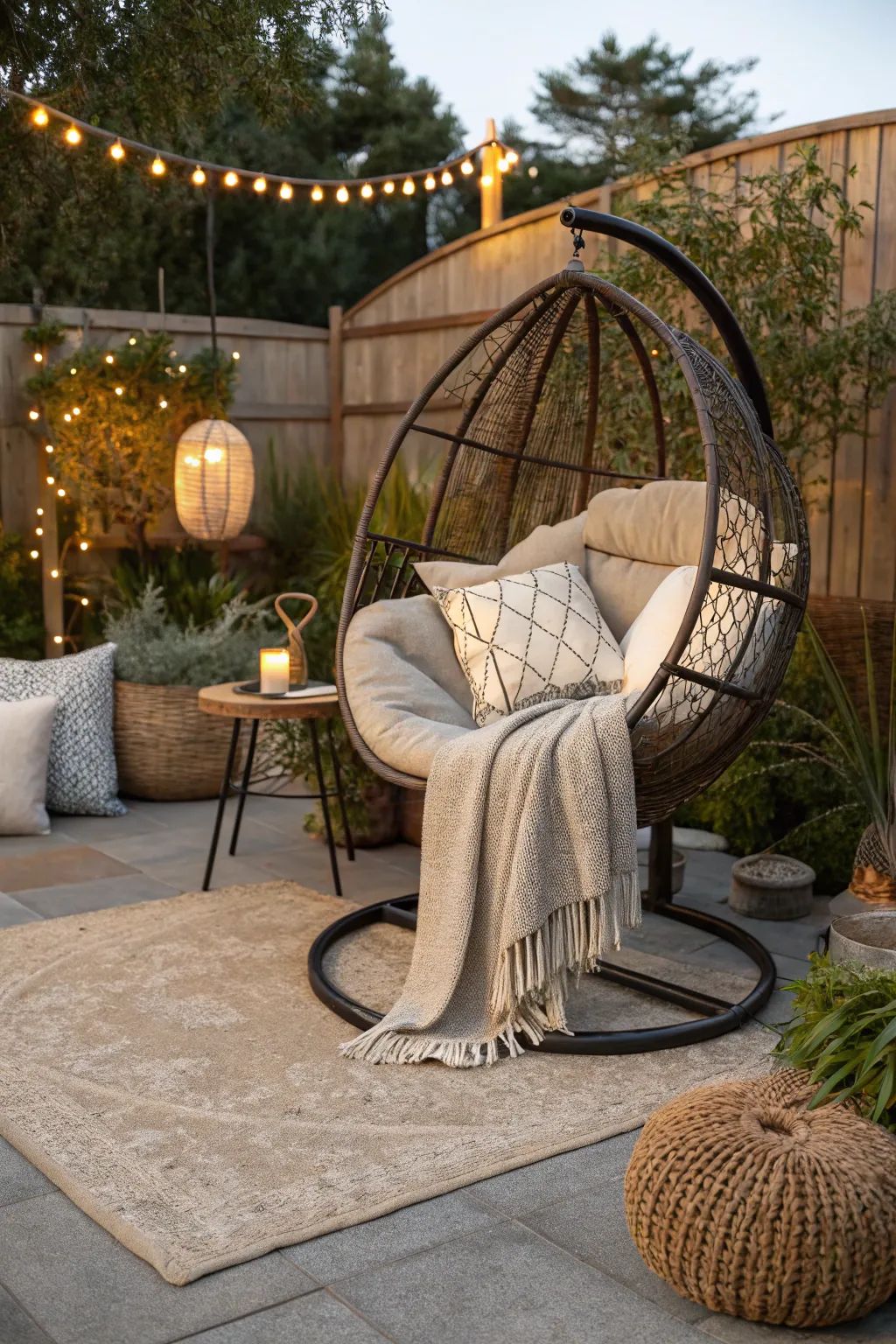 Luxury patio accent furniture