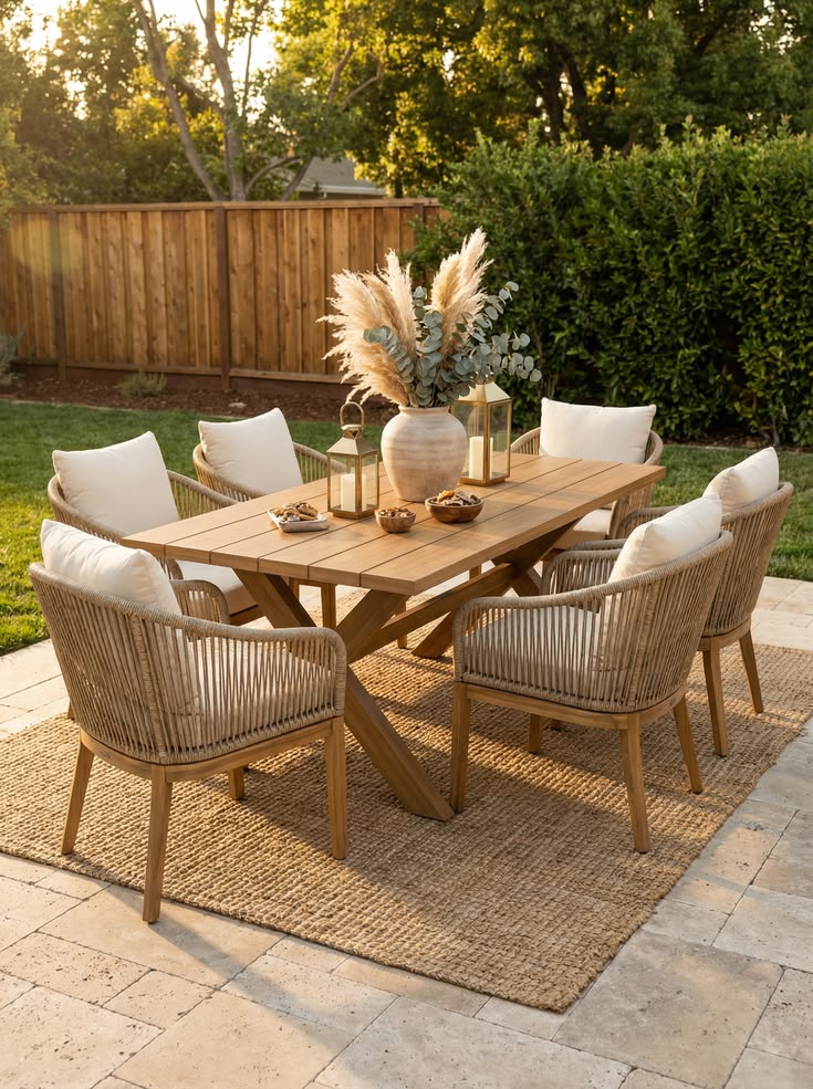 Luxury patio dining sets